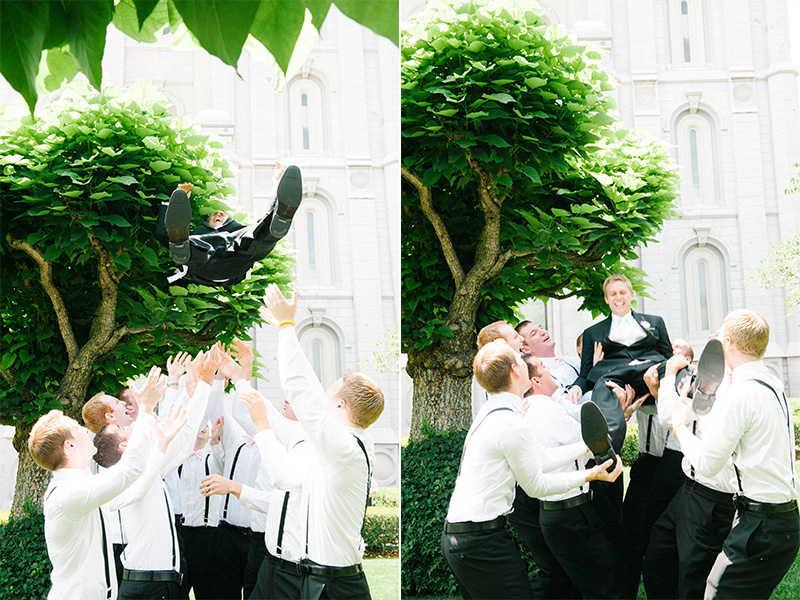 fun groomsmen wedding photos slc temple